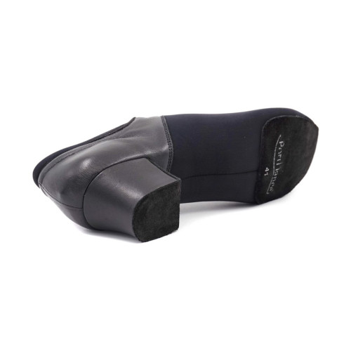 Portdance Hommes Latine Chaussures de Danse PD015 - Nubuck Noir - 4,5 cm Latine - Pointure: EUR 45