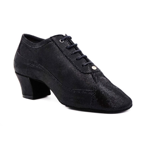 PortDance Mujeres Zapatos de Practica PD705 - Negro - 4 cm