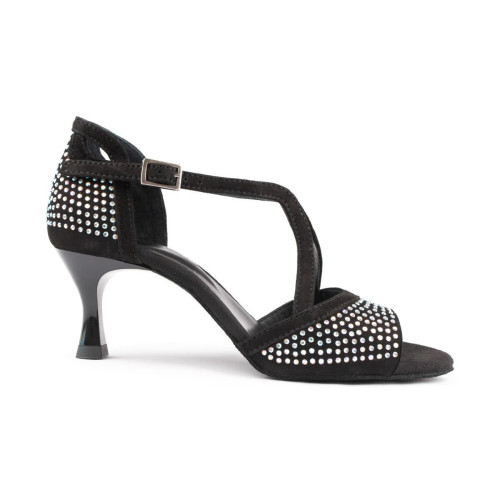 Portdance Dames Dansschoenen PD507 - Nubuck Zwart - 5 cm