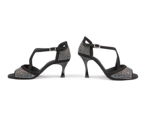 PortDance Mulheres Sapatos de Dança PD507 - Nobuk Preto - 5 cm