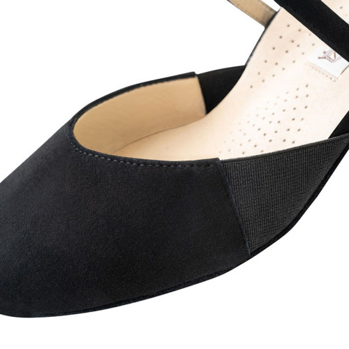 Werner Kern Mujeres Zapatos de Baile Ronja - Obermaterial: Ante Negro - Talla: EU 38 2/3