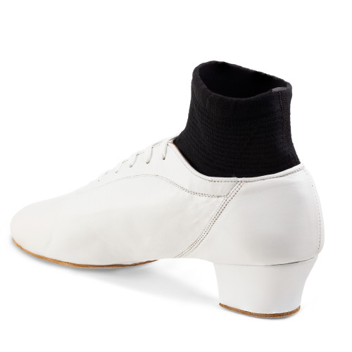 Rummos Homens Latino Sapatos de Dança Premier 004 - Pele Branco - Normal - 45 Latino - EUR 43