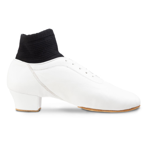 Rummos Hommes Latine Chaussures de Danse Premier 004 - Cuir Blanc - Normal - 45 Latine - EUR 43