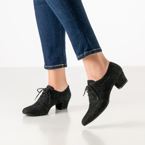 Werner Kern Ladies Practice Shoes Runa - Obermaterial: Brocade Black - Size: EU 38
