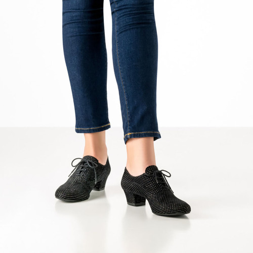 Werner Kern Mujeres Zapatos de Práctica Runa - Obermaterial: Brocado Negro - Talla: EU 38