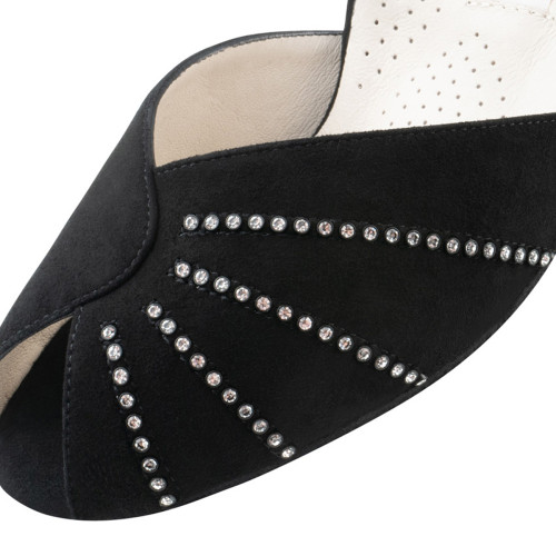 Werner Kern Mujeres Zapatos de Baile Sonia - Ante Negro - 5 cm  - Größe: UK 6