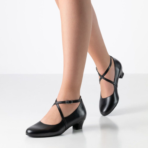 Werner Kern Femmes Chaussures de Danse Stine - Obermaterial: Cuir Noir - Pointure: EU 38 2/3