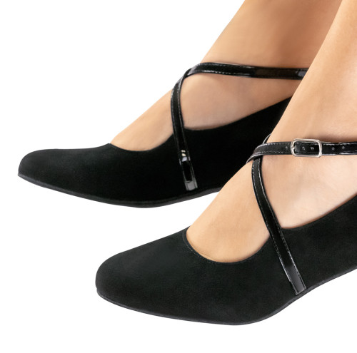 Werner Kern Mulheres Sapatos de Dança Tabea - Camurça Preto