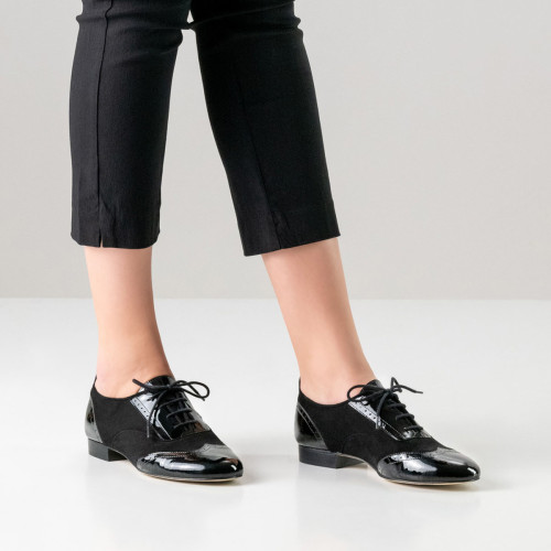 Werner Kern Damen Trainer Tanzschuhe Taylor LS - Farbe: Schwarz - Sohle: Leder - Größe: EU 40 2/3