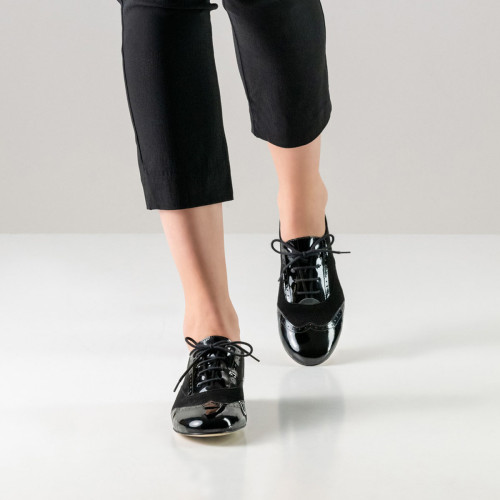 Werner Kern Damen Trainer Tanzschuhe Taylor LS - Farbe: Schwarz - Sohle: Leder - Größe: EU 40 2/3