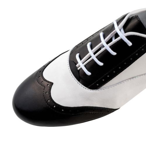 Werner Kern Donne Trainer Scarpe da Ballo Taylor LS - Colore: Nero/Wei&szlig; - Sohle: Pelle - Misura: EU 40 2/3