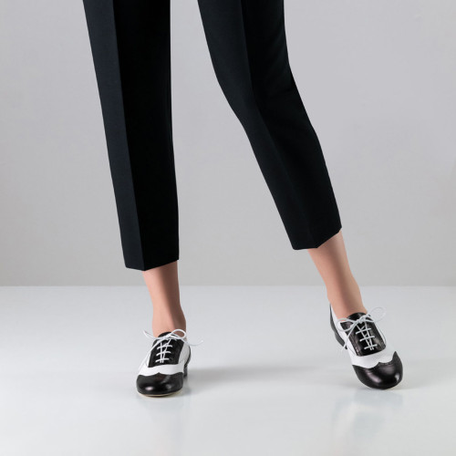 Werner Kern Ladies Trainer Dance Shoes Taylor LS - Colour: Black/Wei&szlig; - Sohle: Leather - Size: EU 40 2/3