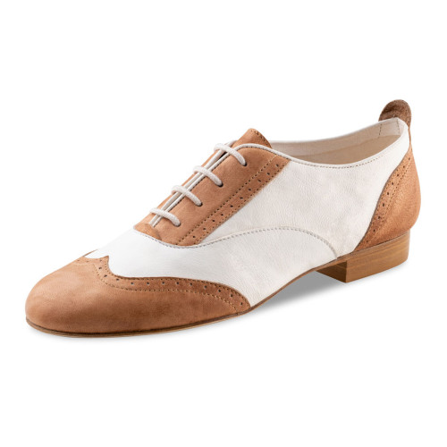 Werner Kern Mujeres Trainer Zapatos de Baile Taylor LS - Color: Caramel/Creme - Sohle: Cuero - Talla: EU 38 2/3
