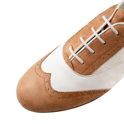 Werner Kern Damen Trainer Tanzschuhe Taylor LS - Farbe: Caramel/Creme - Sohle: Leder - Größe: EU 38