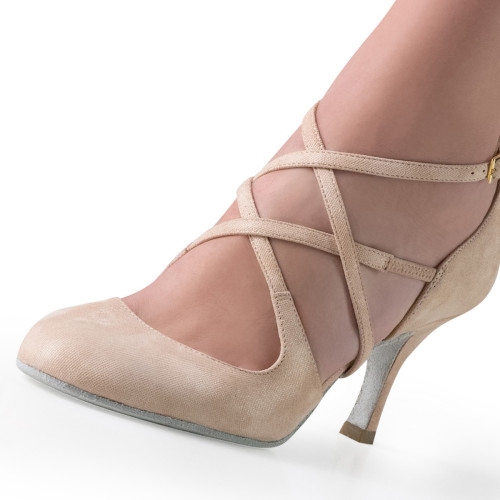 Nueva Epoca Femmes Chaussures de Danse Valeria - 7 cm - Beige