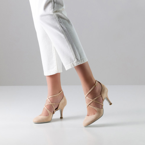 Nueva Epoca Femmes Chaussures de Danse Valeria - 7 cm - Beige