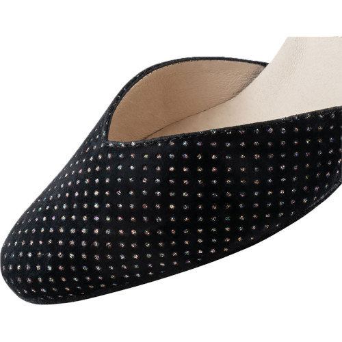 Werner Kern Mujeres Zapatos de Baile Betty - Brocado 15 Negro - 6,5 cm  - Größe: UK 5