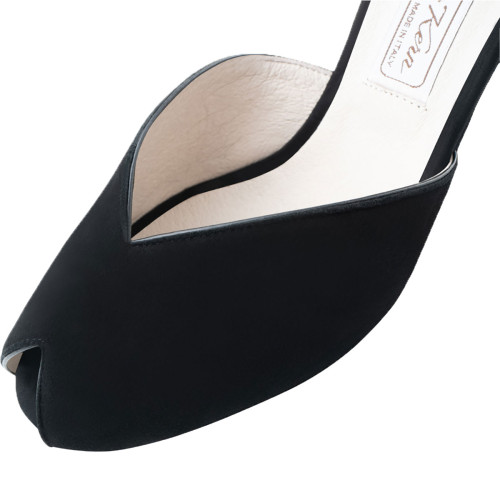 Werner Kern Femmes Chaussures de Danse Asta - Suède Noir - 6,5 cm  - Größe: UK 6