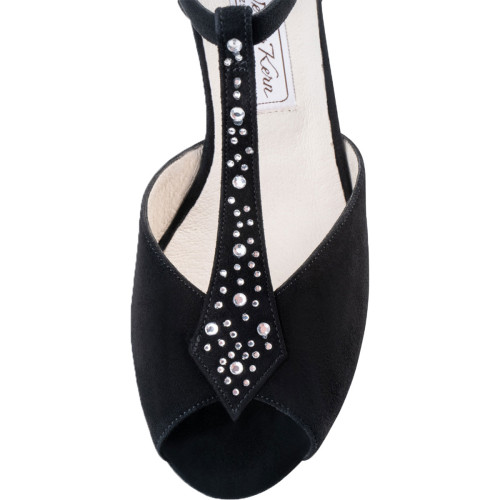 Werner Kern Mulheres Sapatos de Dança Claudia - Camurça Preto - 6,5 cm  - Größe: UK 5