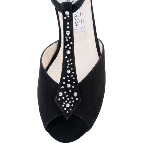 Werner Kern Dames Dansschoenen Claudia - Suede Zwart - 5,5 cm - Grootte: UK 5,5