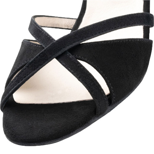 Werner Kern Mujeres Zapatos de Baile Elsa - Ante Negro - 6,5 cm  - Größe: UK 6