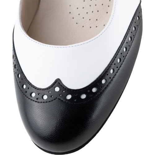 Werner Kern Femmes Chaussures de Danse Emma - Cuir Noir/Blanc - 4,5 cm [UK 4]