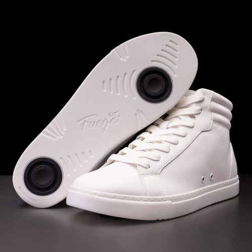 Fuego Unisex High-Top Dance Sneakers White