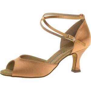 Diamant Damen Tanzschuhe 017-087-087 - Satin Bronze - 6,5 cm