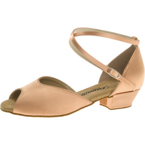 Diamant Niñas Zapatos de Baile 022-030-094 - Beige Satén - Blockabsatz [EU 37]