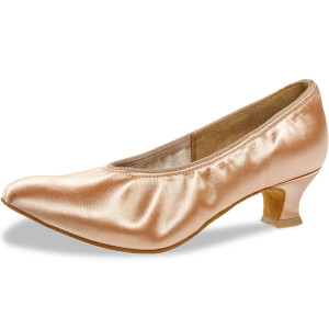 Diamant Damen Tanzschuhe 069-013-094 - Satin Beige - 4,2 cm Spanish  - Größe: UK 5,5