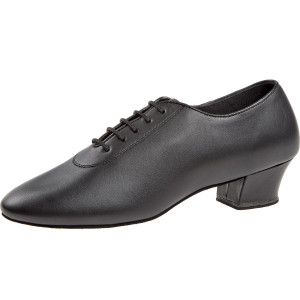 Diamant Hommes Latin Chaussures de Danse 091-024-028 - Cuir Noir - 2 cm