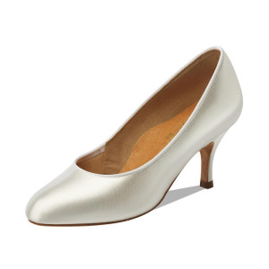 Supadance Damen Tanzschuhe 1017 - Satin Weiß - Regular - 2,5" Standard [UK 4,5]