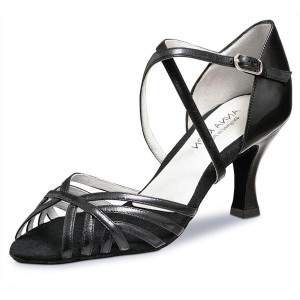 Anna Kern Dames Dansschoenen Jolie - Leer Zwart