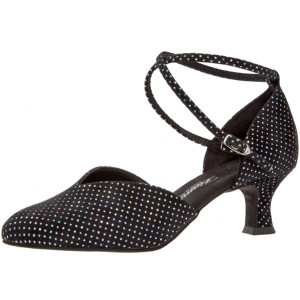 Diamant Mujeres Zapatos de Baile 105-068-155 - Terciopelo Negro - 5 cm