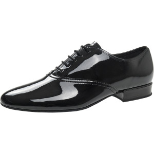 Diamant Mens Dance Shoes 078-075-038 - Patent Black - 2 cm