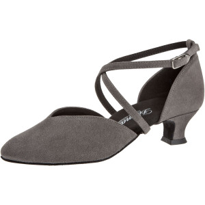 Diamant Women´s dance shoes 107-013-009 - Grey Suede - 4,2 cm