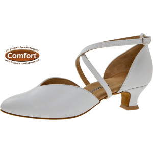 Diamant Women´s dance shoes 107-013-033 - Leather White - 4,2 cm