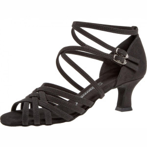 Diamant Mujeres Zapatos de Baile 108-036-335 - Microfibra Negro - Estrecho  - Größe: UK 4