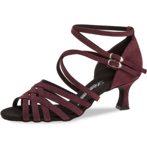 Diamant Women´s dance shoes 108-077-132 - Suede Bordeaux - 5 cm