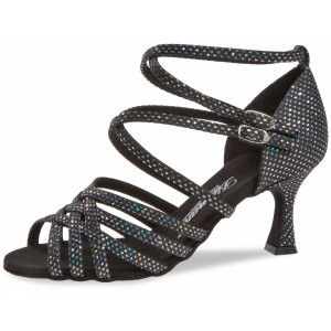 Diamant Mujeres Zapatos de Baile 108-087-183 - Negro/Plateado - 6,5 cm