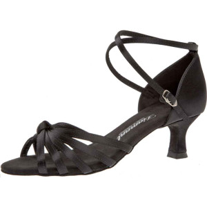 Diamant Women´s dance shoes 109-077-091 - Black Satin - 5 cm