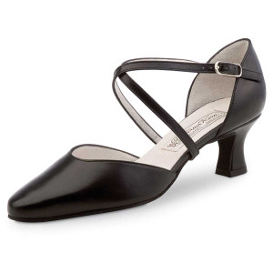 Werner Kern Damen Tanzschuhe Patty - Leder Schwarz - 5,5 cm [UK 5,5]