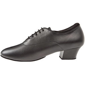 Diamant Hombres Zapatos de Baile Latino 138-224-034 - Cuero Negro - 4 cm