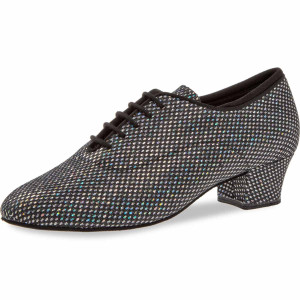 Diamant Ladies Practice Shoes 140-034-183-A - Black/Silver - 3,7 cm Cuban  - Größe: UK 6
