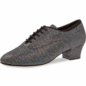 Diamant Mujeres Zapatos de Práctica 140-034-183-A - Negro/Plateado - 3,7 cm Cuban [UK 6]