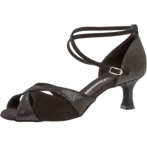 Diamant Mujeres Zapatos de Baile 141-077-084 - Ante Negro - 5 cm Flare  - Größe: UK 4,5