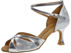 Diamant Mulheres Sapatos de Dança 141-087-463 - Camurça Prata - 6,5 cm