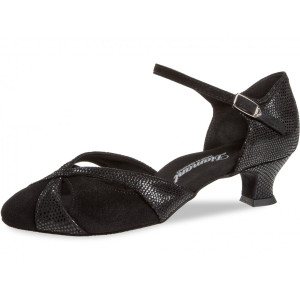 Diamant Women´s dance shoes 142-112-084 - Suede Black - 4,2 cm