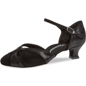 Diamant Mujeres Zapatos de Baile 142-112-084 - Ante Negro - 4,2 cm