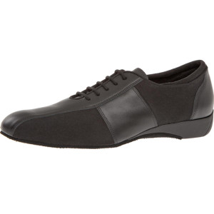Diamant Herren Ballroom Sneakers 143-225-380- Leder Schwarz [Weit]